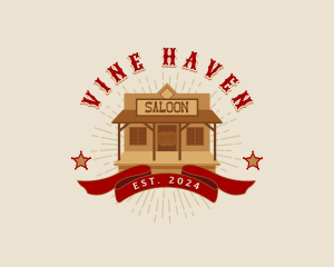 Western Saloon Bar logo design