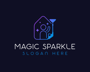 Sparkling Pressure Washer logo design