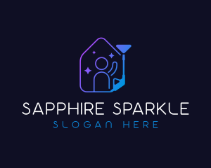 Sparkling Pressure Washer logo design