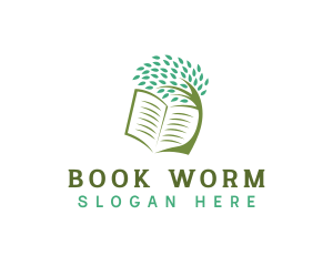 Book - Book Tree Learning Book logo design