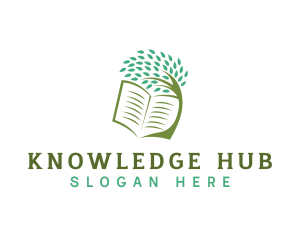 Learn - Book Tree Learning Book logo design