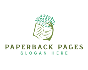Book - Book Tree Learning Book logo design