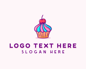 Confectionery - Sweet Cherry Cupcake logo design