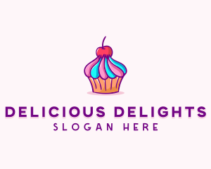 Sweet Cherry Cupcake logo design