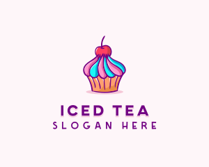 Sweet Cherry Cupcake logo design