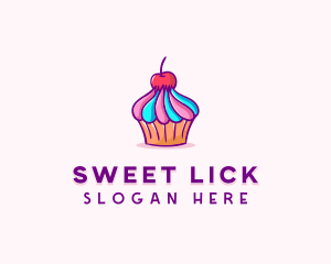 Sweet Cherry Cupcake logo design