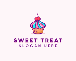 Sweet Cherry Cupcake logo design