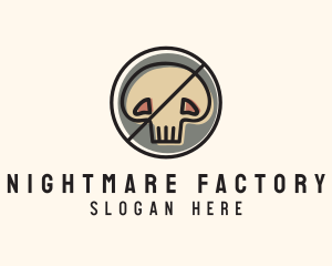 Scary - Scary Skull Skeleton logo design