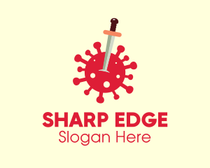 Stab - Sword Virus Stab logo design