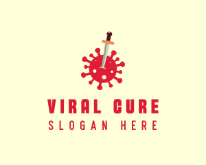 Disease - Sword Virus Stab logo design