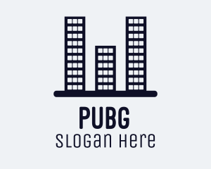 Skyscraper Bar Graph Logo