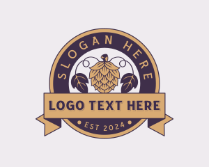 Pub - Hops Brewery Pub logo design