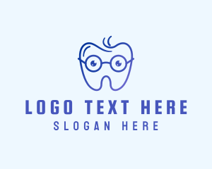 Pedodontics - Smart Eyeglass Tooth logo design