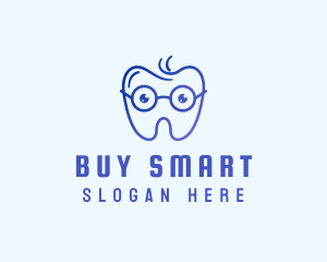 Smart Eyeglass Tooth logo design