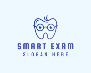 Smart Eyeglass Tooth logo design