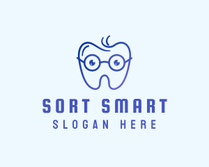 Smart Eyeglass Tooth logo design