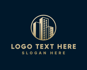 Leasing - Office Tower Building logo design
