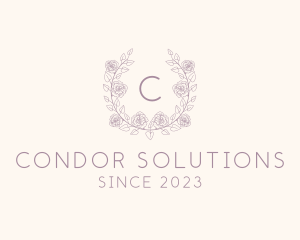 Carnation Flower Natural Gardening logo design