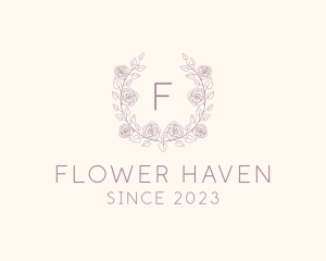 Carnation Flower Natural Gardening logo design