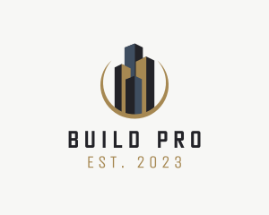 Construction Tower Building logo design