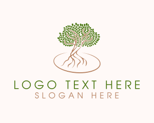 Roots - Gardening Plant Harvest logo design