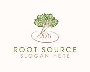 Root - Gardening Plant Harvest logo design