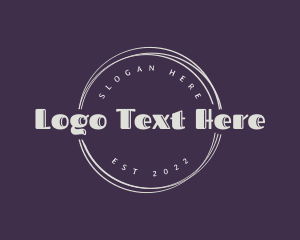 Purple - Minimal Fashion Wordmark logo design
