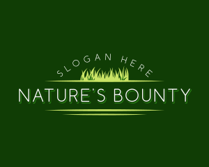 Nature Grass Landscaping logo design