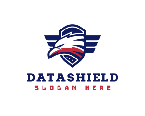 American Patriotic Eagle Shield logo design