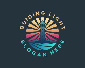 Lighthouse Marine Port logo design