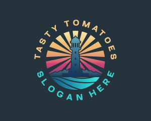 Lighthouse Marine Port logo design