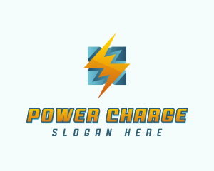 Charging - Lightning Bolt Charge logo design