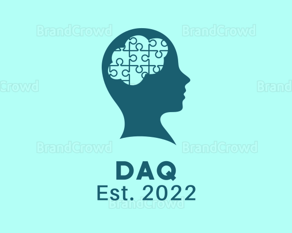 Brain Puzzle Psychology Logo
