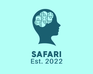 Support - Brain Puzzle Psychology logo design