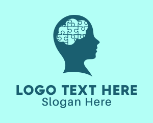 Brain Puzzle Psychology Logo