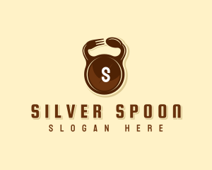 Spoon Fork Kettlebell logo design