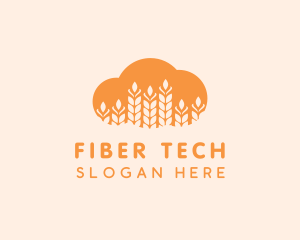 Fiber - Agricultural Grains Cloud logo design
