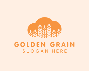 Grain - Agricultural Grains Cloud logo design