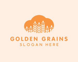 Grains - Agricultural Grains Cloud logo design