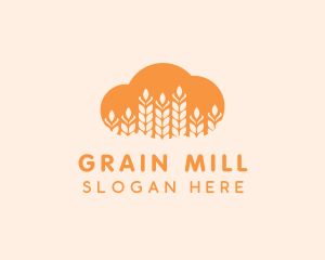 Agricultural Grains Cloud logo design