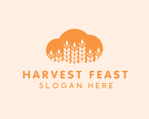 Agricultural Grains Cloud logo design