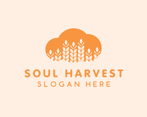 Agricultural Grains Cloud logo design