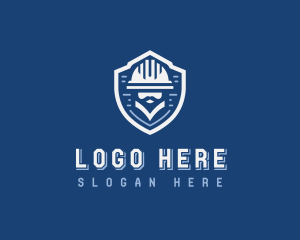 Construction - Engineering Construction Hat logo design