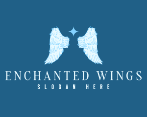 Spiritual Angel Wings logo design