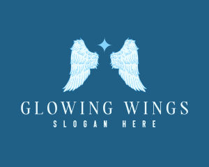 Spiritual Angel Wings logo design