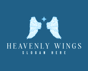 Angel - Spiritual Angel Wings logo design