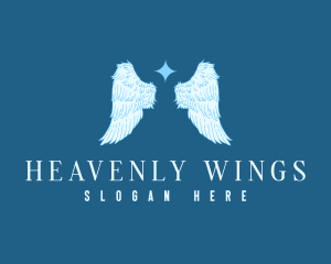 Spiritual Angel Wings logo design