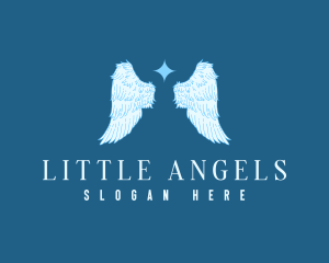 Spiritual Angel Wings logo design