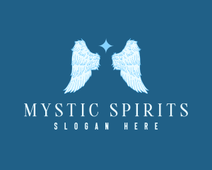 Spiritual Angel Wings logo design