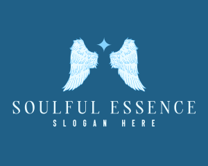 Spiritual Angel Wings logo design